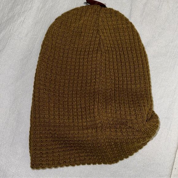 LEVI’S Camo Olive Green Ribbed Knit Super Soft Reversible Beanie Hat - Picture 5 of 10